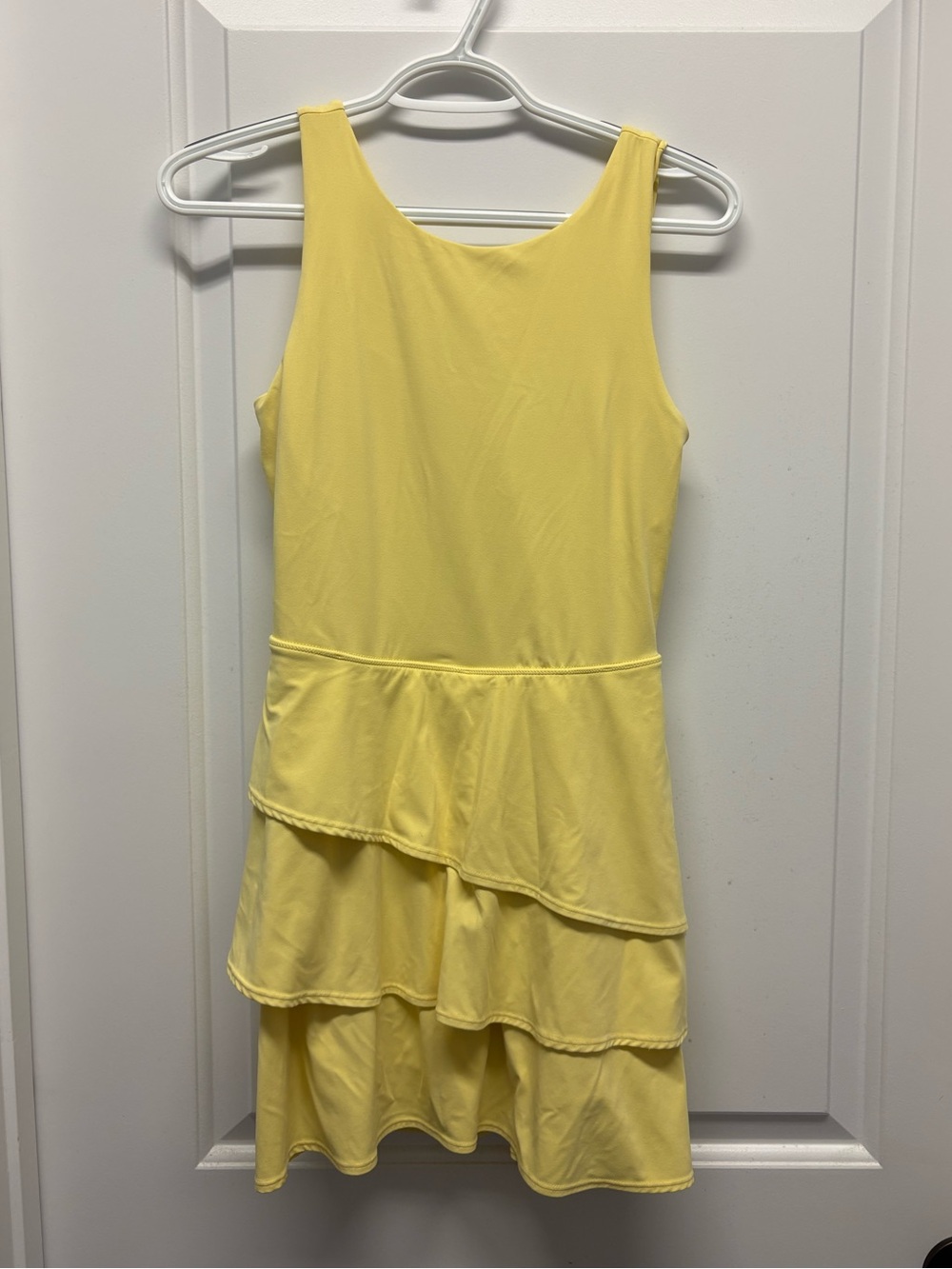 JoyLab Women's Knit High Neck Layered Active Dress - Yellow S - Picture 2 of 6